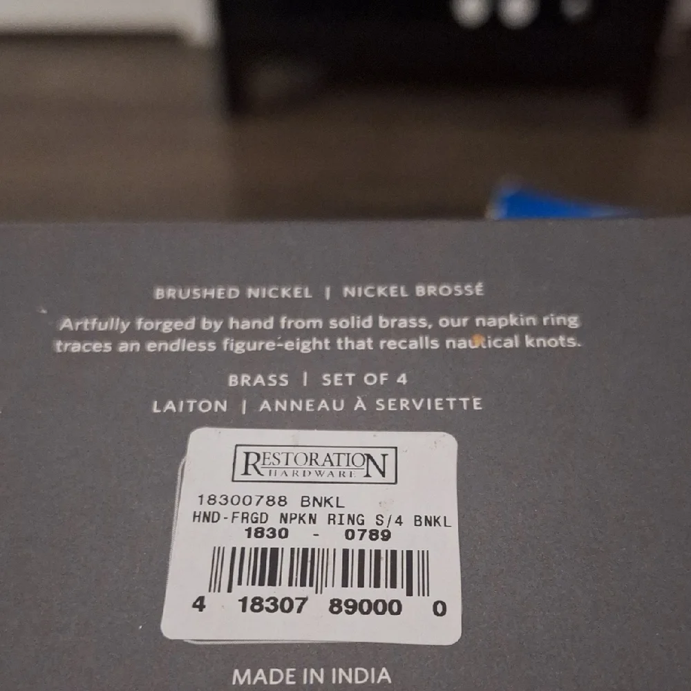 Restoration Hardware Napkin Rings